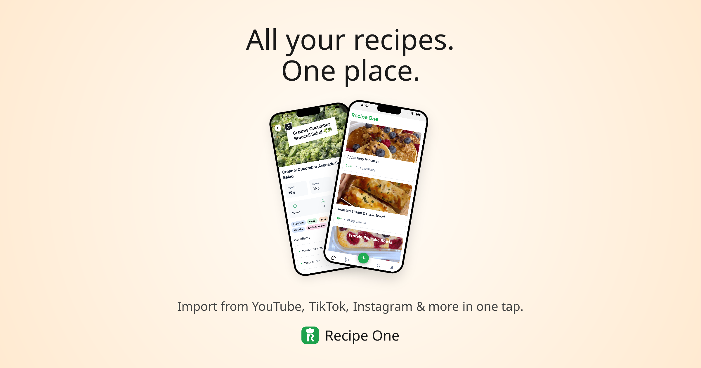 Recipe One – Personal Recipe Keeper